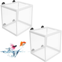 Caja de incubación con flujo de agua óptimo, caja de cría de peces de acuario que garantiza un hogar seguro para peces heridos o pequeños, acceso