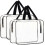 2-pak klare PVC-tasker 1