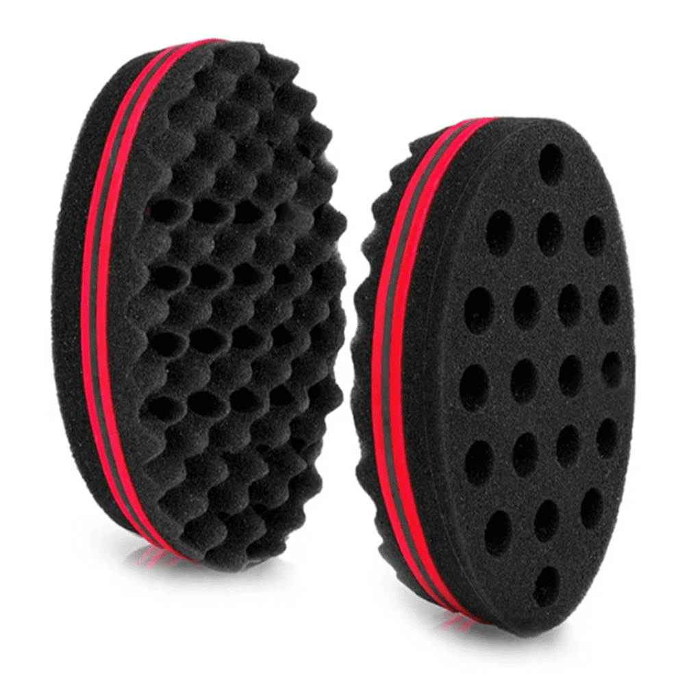 Red/Black Hair Curling Sponge Brush Â Eva + Sponge, Or