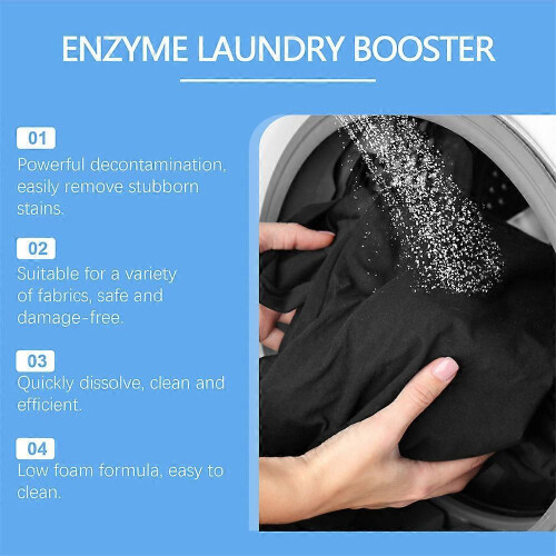 (2 bag) Clothes Detergent Clothes Detergent Active Enzyme Strong Decontamination Deodorization Fresh Washing Powder 2