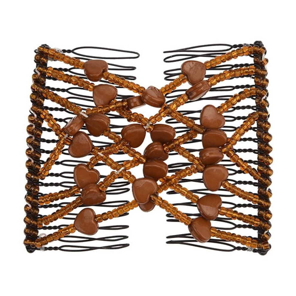 EASTIN Beaded Stretch Hair Combs for Women, 2-Pack