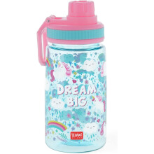 Legami Kid's Bottle Let's Drink! Plastic Water Bottle Unicorn