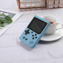 (Single player, blue) Portable Retro Video Game Console 3.0 Inch Handheld Game Player Built-in 500 Classic Games Mini Gamepad For Kids Gift