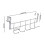Over-Door Hook Rack Stainless Steel No-Drill 1-Pack 2