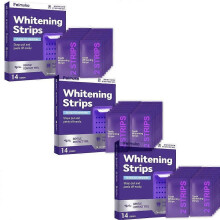 (3pcs) Purple Teeth Whitening Strips 14 Treatments - Safe for Enamel - Non Sensitive Teeth Whitening - Whitening Without Any Harm