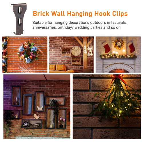 Htovila brick hook clip 60-70mm height 10 pcs 1