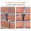 Htovila brick hook clip 60-70mm height 10 pcs 3