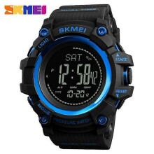 (blue) Outdoor Sports Countdown Calendar Compass Watch Men's Multifunction Barometric Weather Forecast Watch