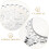 Vintage embossed oval hand mirror silver 3