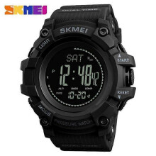 (black) Outdoor Sports Countdown Calendar Compass Watch Men's Multifunction Barometric Weather Forecast Watch