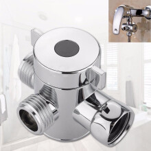Doucheomleidingsadapter T-adapter ABS 1-in-2-uit 1/2 inch