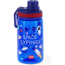 Legami Kid's Bottle Let's Drink! Plastic Water Bottle Space