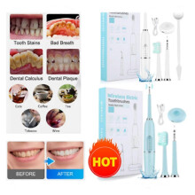 (basic version, white) Electric Tooth Cleaner Ultrasonic Dental Scaler Tartar Plaque Calculus Remover~