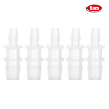 Kunststoff-Aquarium-Fischtank-Adapter mit variablem Durchmesser, gerader Luftpumpenschlauch, Zubehör, 5 Stück, 8 mm/16 mm
