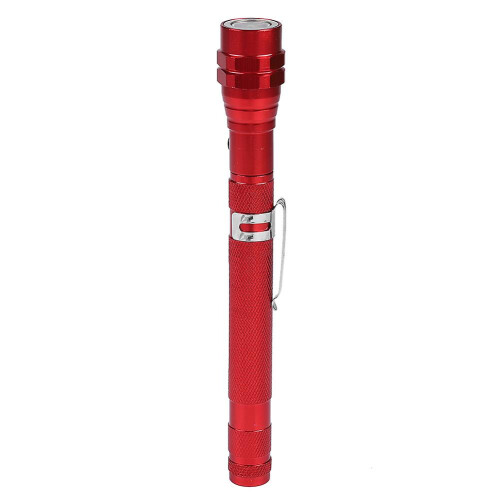 Multi function Mini Flexible Telescopic LED Flashlight Rotatable Torch with Magnetic End (Red) 1