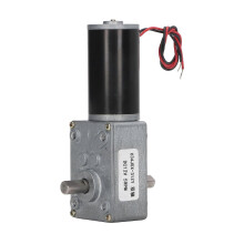 Doppelwellen-Gleichstrommotor 12 V, selbsthemmend, Drehzahlreduzierung, Rechts-/Linkslauf, Schneckengetriebemotor, 5 U/min