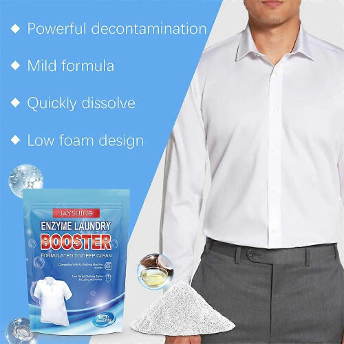 (3 bag) Clothes Detergent Clothes Detergent Active Enzyme Strong Decontamination Deodorization Fresh Washing Powder 1