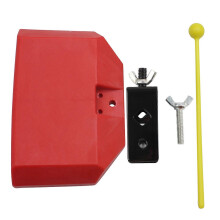ABS kunststof koebel met snelsluiting, drumstok, babyspeelgoedset (rood)