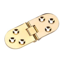 80 x 30 mm Zinklegierung, abgerundete Kante, Nähmaschinen-Klapptisch-Möbelscharnier, Klapptablett, Gold