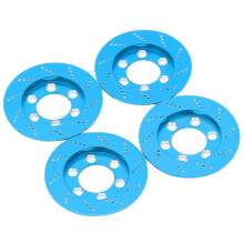 4pcs RC Brake Caliper RC Simulation Wheel Aluminum Brake Disc for 1.9 Inch Wheel 1/10 RC Crawler CarBlue