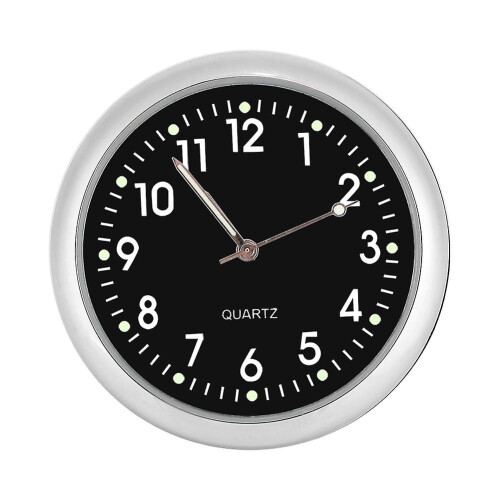 Mini Car Quartz Clock Digital Pointer Clocks Decoration with Night Light 1