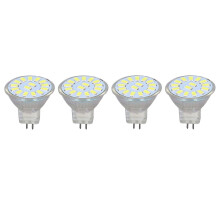4 stuks 15LED MR11 lampen 5W 500LM dubbele pinfitting landschapsspotlamp voor woonkamer koud wit
