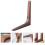 Wooden L-Shaped Wall Shelf Brackets, 2 Pack 5