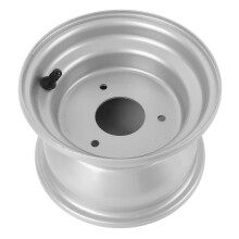 7 inch ATV-velg van aluminiumlegering met 3 boutgaten, 16x8.00-7 velg voor skelter, quad en crossmotor, zilverkleurig.