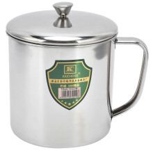 Tea Cup Portable 304 Stainless Steel Water Cup with Lid Handle Drinking Milk Cup for Home Outdoor TravelS