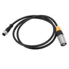 M12 5-pins naar RJ45 Ethernetkabel, waterbestendig, afgeschermde M12 5-pins mannelijke naar RJ45 kabel voor binnen en buiten, 108 cm (42,52 inch).