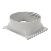 Adapter voor uitlaatfitting van 5,9 inch naar 6 inch voor draagbare airconditioning, vierkante naar ronde slangkoppeling.