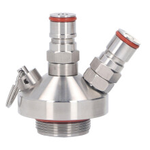 Stainless Steel Double Ball Lock Mini Keg Dispenser Mini Beer Keg Spear for 2L 3.6L 4L 5L 10L Mini Keg