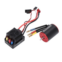 Waterproof Brushless 60A ESC Electric Governor Short Line 3650 3900KV Motor with 4mm Banana Connector Plug for 1/10 RC Car