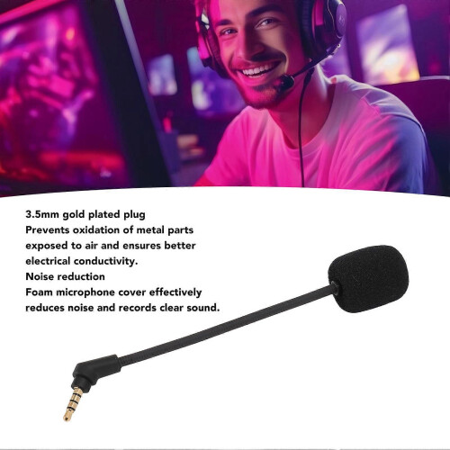 Wireless Headset Mic Replacement Detachable Gaming Microphone for Kingston HyperX Cloud Flight for Flight S 2
