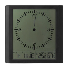 Wall Mounted Digital Display Clock 8.6 In Multifunction Large Digital Wall Clock Thermometer Hygrometer for Bedroom