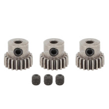 3PCS RC Car Motor Gear M0.6 3.175mm Bore Steel Powder Alloy Pinion Motor Gear Replacement 17T