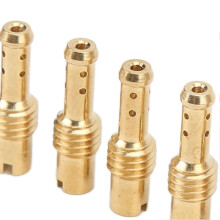 Set van 10 hoofdsproeiers voor carburateur, 5 mm, model 75-98, goudkleurig, duurzaam metaal, geschikt voor Dellorto carburateurs.