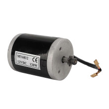 Brush Motor 12V 120W Aluminum Small Brush DC Motor with Metal Pulley for Scooter Small Electric Bike Tricycles