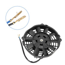 12in Universal Slim Radiator Cooling Fan Thermo 12V with Mounting Kit