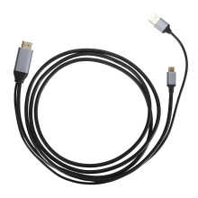 2 m langes HD-Multimedia-Interface-auf-USB-C-Adapterkabel (4K bei 60 Hz, 2K bei 144 Hz, 1080p bei 60 Hz)