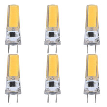 6 stuks G8 LED-lampen 5W dimbaar 2508 COB energiebesparend eenvoudige installatie 360 graden draaibaar 50.000 uur stabiele 5W lampen 100-120V