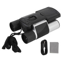 10x25 Digital Binoculars with Camera 48MP 2.5K HD 2 Inch Color Screen 8x Digital Zoom Type C Video Photo Recorder Binoculars for Bird Watching Silver