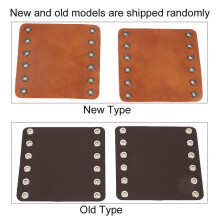 Motorcycle Leather Handlebar Hand Grip Covers Motorcycle Modification Accessories(Black)