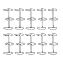 10Pcs 3 Ring Metal Loose Leaf Binders Stainless Steel Book Rings Photo Album Binding Spines for Notebook Travel Diary 15mm for 100Pcs A4 Paper