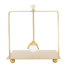 Metal Napkin Holder Lift Handle Modern Elegant Square Paper Napkin Dispenser for Restaurant Hotel Home Office Gold