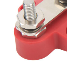 48V Ground Insulated Terminal Post 5/16in Double Stud with Junction Post M8 Gasket Connection Stud for Auto Marine Car Trailer