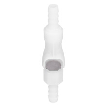 1/4in Quick Connector Food Grade Plastic 120PSI Beer Connector With Shut Off Tube Fitting