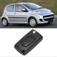 Afstandsbediening met 3 knoppen, sleutelbehuizing geschikt voor Peugeot 107 207 307 407 408