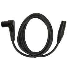 XLR-microfoonkabel (mannelijk naar vrouwelijk) met 3-pins connector, geschikt voor KTV en thuisbioscoop, 2 meter.