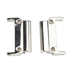 1 Pair Metal Watch Band Adapter for Quick Fit Watch Replaceable Connector for Replacement Silver 20-20mm